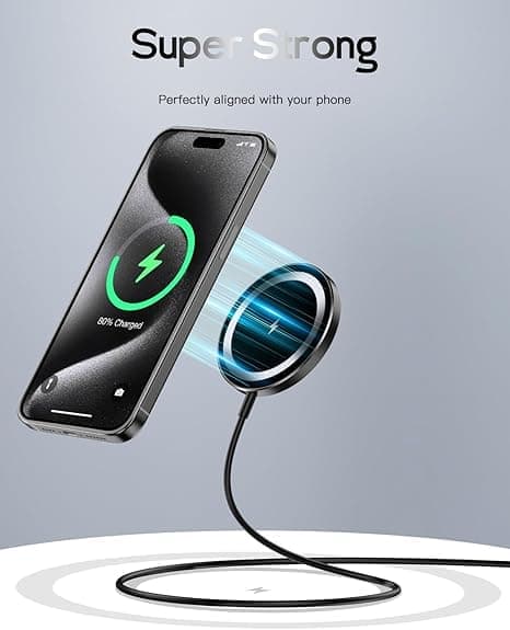 Mag-Safe Langaton Laturi – Magneettinen Latausalusta iPhone 16/15/14/13/12 ja AirPods Prolle, Max 15W Pikalataus