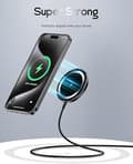 Pikkukuva 2 / 8: Mag-Safe Langaton Laturi – Magneettinen Latausalusta iPhone 16/15/14/13/12 ja AirPods Prolle, Max 15W Pikalataus