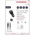 Pikkukuva 2 / 2: Laddare + kabelpaket - THOMSON - 60 W billaddare - USB-A till L 3A-kabel