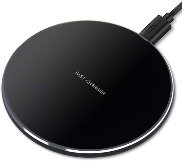 Lollanda nopea langaton laturi, induktio Qi-laturi, yhteensopiva iPhone 14/13/12/11/Pro/XS Max/XR/XS/X/8, AirPods 2/3/Pron kanssa Musta