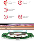 Pikkukuva 3 / 6: Lollanda nopea langaton laturi, induktio Qi-laturi, yhteensopiva iPhone 14/13/12/11/Pro/XS Max/XR/XS/X/8, AirPods 2/3/Pron kanssa