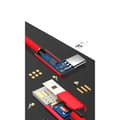 Miniatyrbild 3 av 11: 3m Slitstark Flätad Metallic USB-C Kabel Quick Charge 3.0