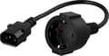 Pikkukuva 1 / 4: Device adapter, IEC C14 male to CEE 7/4 Schuko female, 0.2m