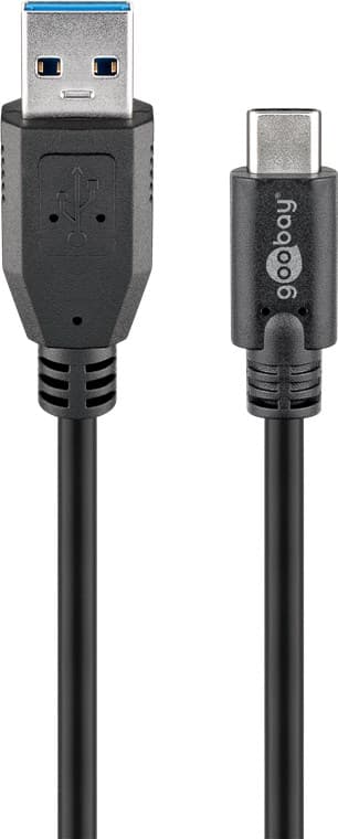 Synkroniser og lad Super Speed USB-C â„¢ til USB A 3.0 ladekabel13868