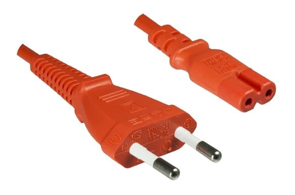 Apparatkabel C7 Orange 1,8 m