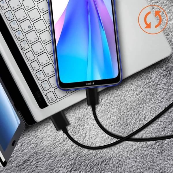 Original Xiaomi USB till USB Typ C Laddnings- och synkroniseringskabel 1,2m - Svart