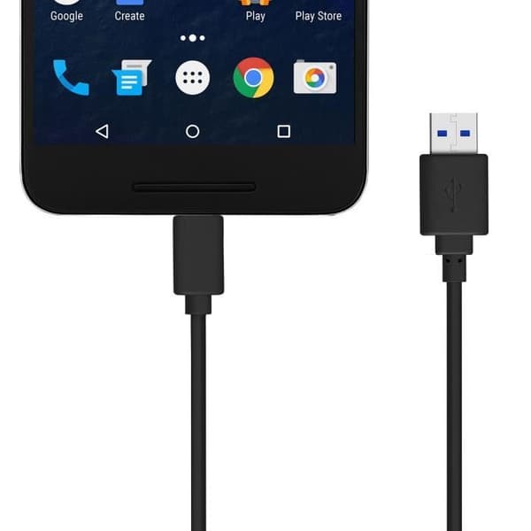 USB Type C Kabel - Moxie - 1m - Flätad läder - Laddning/Synkronisering - Svart