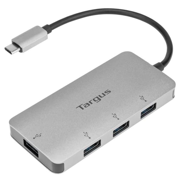 USB-C-hubb - TARGUS - 4 portar - Färg rymdgrå - Kompatibel med bärbara datorer - USB-C