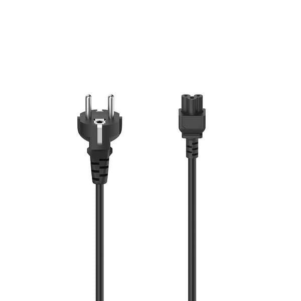 HAMA Mains Cable 3-Pin Black 1.5m