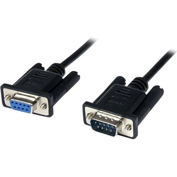 Seriell RS232 DB9 Crossover nollmodemkabel - STARTECH - 1 m - Svart