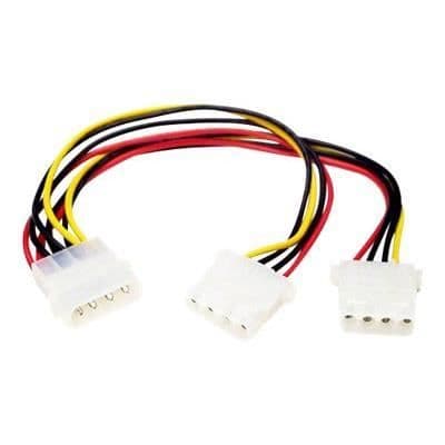 STARTECH 15 cm SATA Power Y-kabel - 1x SATA till 2x SATA Splitter / Splitter - SATA Doubler