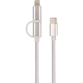 Miniatyrbilde 1 av 4: J&EL Ladekabel USB-C til USB-C og Lightning 1m hvit