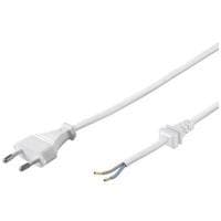 Wentronic Goobay Eurokabel til montage, 1,5 m, hvid - Eurostik (Type C, CEE 7/16) > løse kabelender (50503)