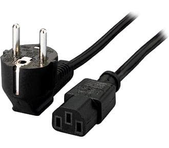 varustaa digitaaliset tiedot - Virtajohto - CEE 7/7 (M) IEC 60320 C13 -standardin mukaan - 1,8 m - Musta (112120)