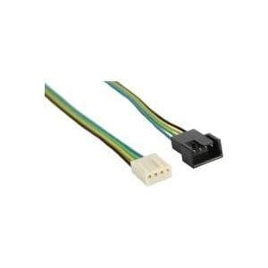 INLINE fläktkabelförlängning PWM - 4-stifts Molex (M) -> 4-stifts Molex (W) - 0,7 m (33328D)