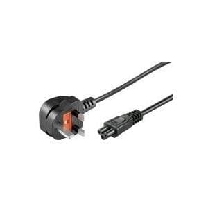 Wentronic Goobay enhedsforbindelseskabel Storbritannien, 1,8 m, sort - britisk 3-benet stik (type G, BS 1363) > enhedsstik C5 (96046)