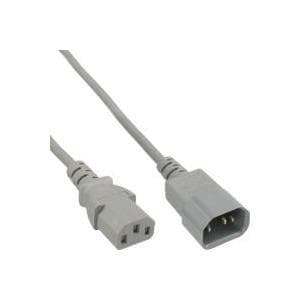 InLine netledning IEC/Han - IEC/Hun 1,8 m grå (16632G)
