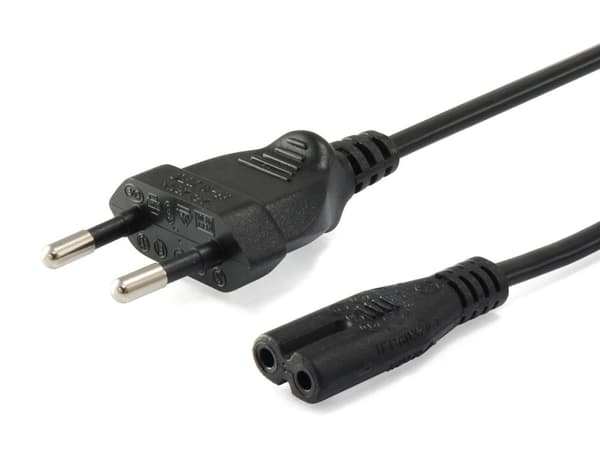 Udstyr 112161 Strømkabel Sort 3m Strømstik Type C C7 Kobling (112161)
