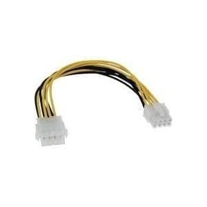 InLine® power extension intern, strømforsyning til bundkort 8pol. St/Bu, 20 cm (26631)