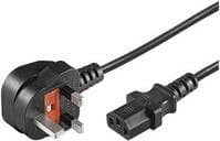 Microconnect PE090410 virtajohto musta 1m virtapistoke tyyppi G C13 liitin (PE090410)