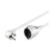 Wentronic goobay - Forlængerkabel til strømforsyning - CEE 7/7 (M) vinklet til CEE 7/4 (W) - AC 250 V - 10 A - 3,0 m - hvid (93087)