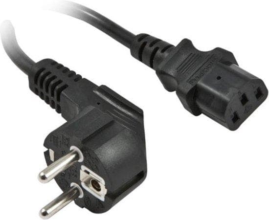 Synergy 21 S215387 2m CEE7/7 Schuko C13 kobling sort strømkabel (S215387)