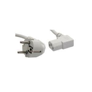 InLine strømledning Schuko/han - IEC/hun 1,8 m gråvinklet (16647A)