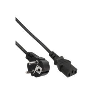 INLINE - virtajohto - CEE 7/7 (SCHUKO) (M) - IEC 320 EN 60320 C13 - 10,0 m - musta (16655M)