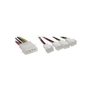 InLine® blæseradapterkabel, 2x 12V og 2x 5V, til 4 blæsere (33005B)