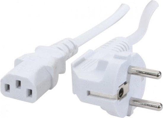 Netledning, IEC C13, hvid, 1,8 m (EXC808077)