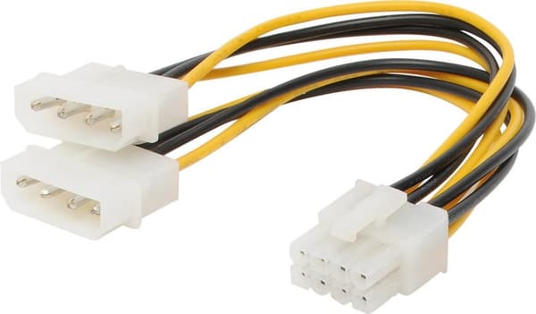 S/CONN maksimal tilslutning Internt strømkabel 2x 13,3 cm han til 8-benet PCI Express, 0,13 m (78218-HQ)