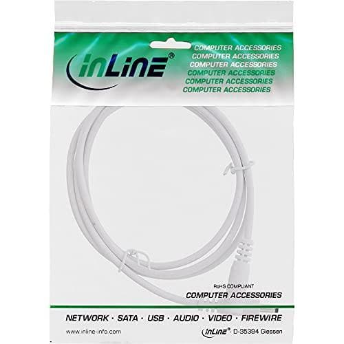 InLine® DC forlængerkabel, DC stik/stik 4,0x1,7mm, hvid, 5m