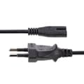 Miniatyrbillede 3 af 4: StarTech.com 3m (10ft) bærbar strømledning, EU-stik til C7, 2,5A 250V, 18AWG, udskiftning af vekselstrømsledning til bærbar/bærbar computer, ledning t