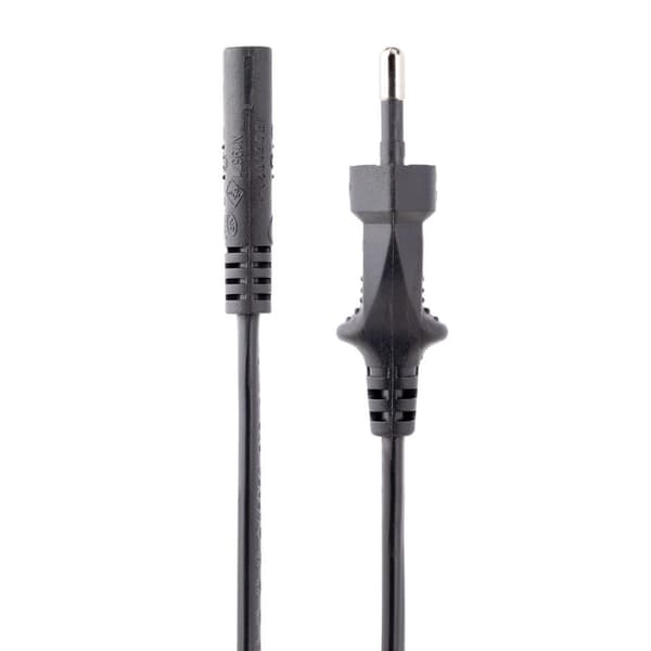 StarTech.com 3m (10ft) bærbar strømledning, EU-stik til C7, 2,5A 250V, 18AWG, udskiftning af vekselstrømsledning til bærbar/bærbar computer, ledning t