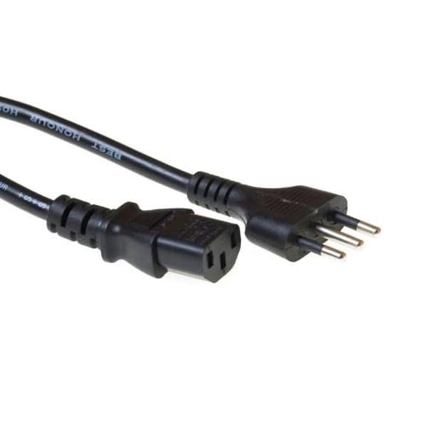 ACT AK5446 virtajohto musta 1,8 m virtapistoke tyyppi L C13 Coupler (AK5446)