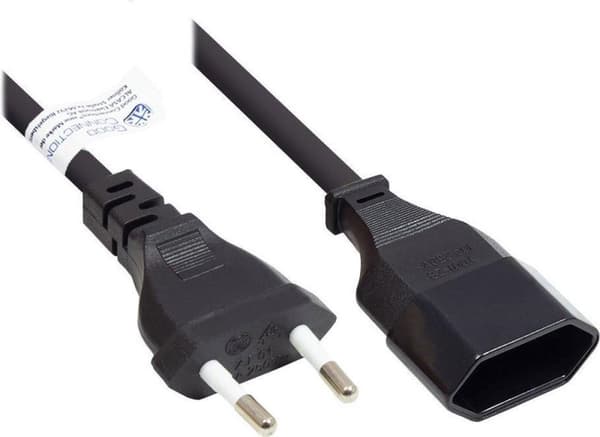 Alcasa P0300-S050 virtajohto Musta 5 m Verkkopistoke tyyppi C
