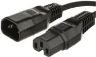 Microconnect PE011405 0,5 m C14 kobling C15 kobling sort strømkabel (PE011405)