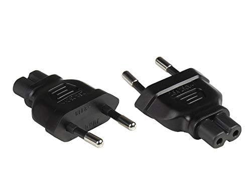 Virtalähde Europistoke tyyppi C (CEE 7/16, suora) C7/Euro 8 -liitäntään (suora), musta, Good Connections® (PA-0370S)