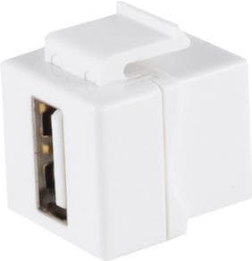 S/CONN maksimale tilslutningsmuligheder netværksadapter keystone-stik USB-A-stik 2.0, 480 Mbps, kort version (08-10044)