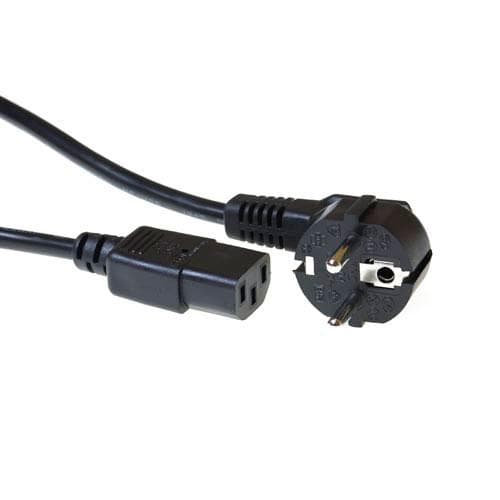 Edistyksellinen kaapelitekniikka CEE 7/7 – C13 – 10,00 m 10 m CEE7/7 C13 Coupler Black Power Cable (AK5127)