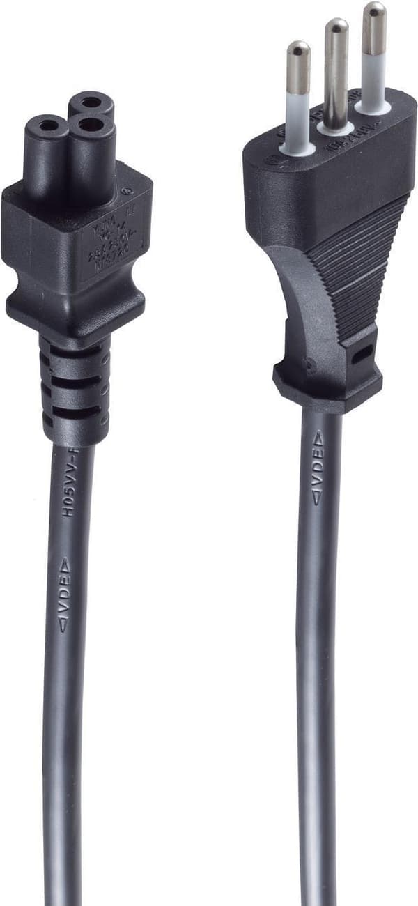 shiverpeaks BSIT60001 Strømkabel Sort 1,8 m C5-kobling (BSIT60001)