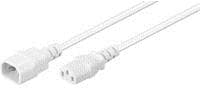 Microconnect PE040605W Strømkabel Hvid 0,5 m C14 kobling C13 kobling (PE040605W)