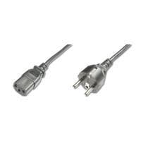 Digitus ASSMANN - Virtajohto (250 VAC) - IEC 320 EN 60320 C13 - CEE 7/7 (SCHUKO) (M) - 1,2 m - muotoiltu - Musta - Saksa (AK-440110-012-S)