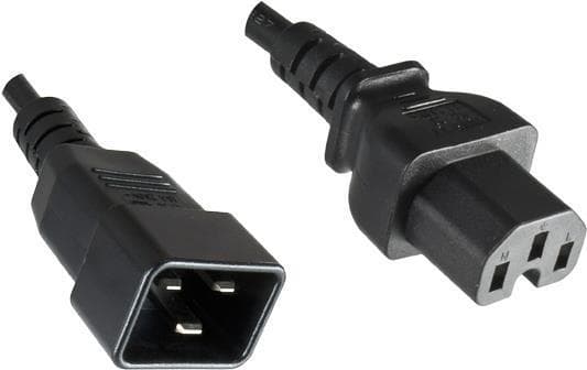 Microconnect PE152018 Strømkabel Sort 1,8 m C20 kobling C15 kobling (PE152018)