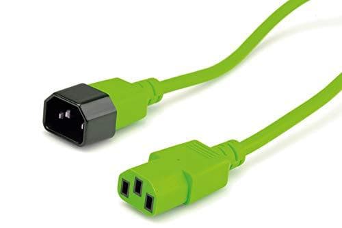 Roline - virtajohto - IEC 60320 C14 - IEC 60320 C13 - AC 250 V - 10 A - 1,8 m - muotoiltu - vihreä