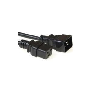 MicroConnect - Virtajohto - IEC 60320 C19 - IEC 60320 C20 - 16A - 3m - Musta