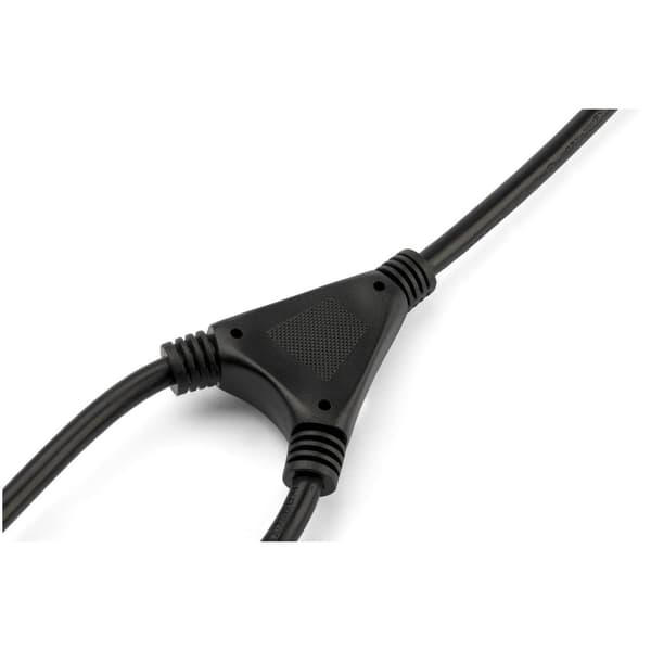StarTech 2m C13 strømledning - Schuko CEE7 til 2x C13 - Y strømledning - C13 IEC ledning - Strømledning - CEE 7/7 (M) til IEC 60320 C13 - AC 250V - 10