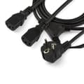 Miniatyrbillede 4 af 6: StarTech 2m C13 strømledning - Schuko CEE7 til 2x C13 - Y strømledning - C13 IEC ledning - Strømledning - CEE 7/7 (M) til IEC 60320 C13 - AC 250V - 10