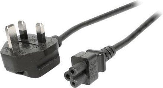 EFB elektronik EFB strømkabel UK BS1363A-C5 180°, sort, 5,0 m, 3x0,75 mm (EK499,5)