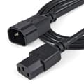 Miniatyrbillede 4 af 5: StarTech.com 1 m standard strømkabelforlænger til computer C14 til C13